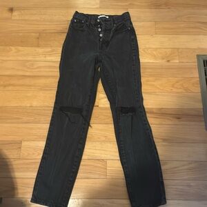 pacsun straight ankle black jeans